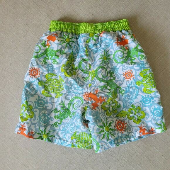 Bunz Kidz Gecko Print Swim Trunks - Picture 7 of 7